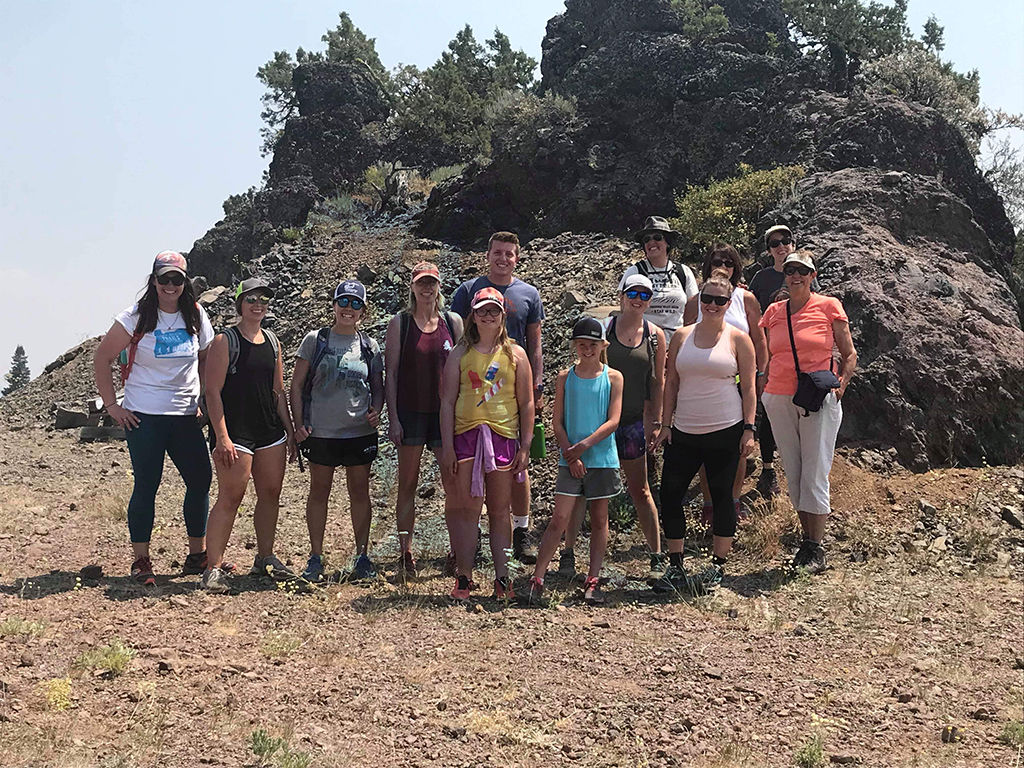Hikers at the summit